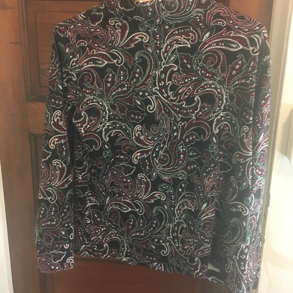 Land’s End Patterned Turtleneck